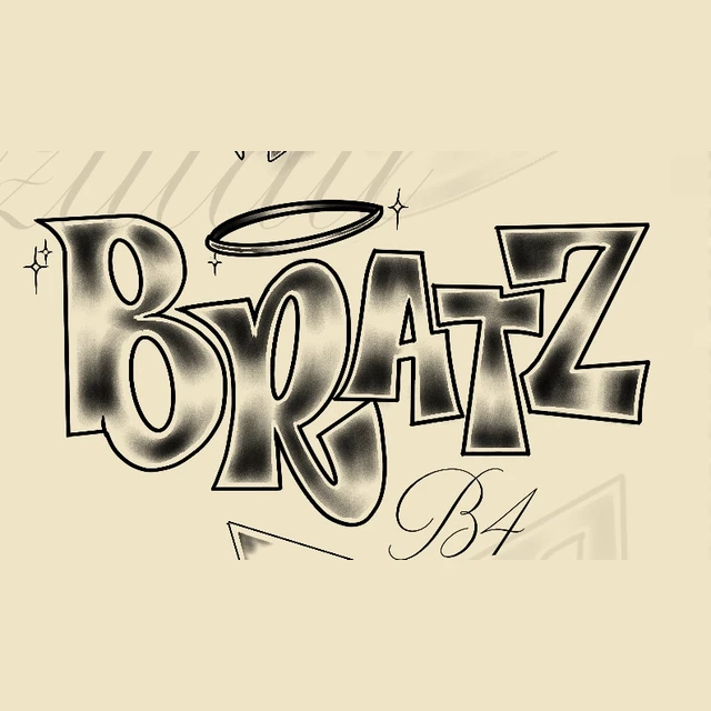 Bratz lettrage, flash tatouage