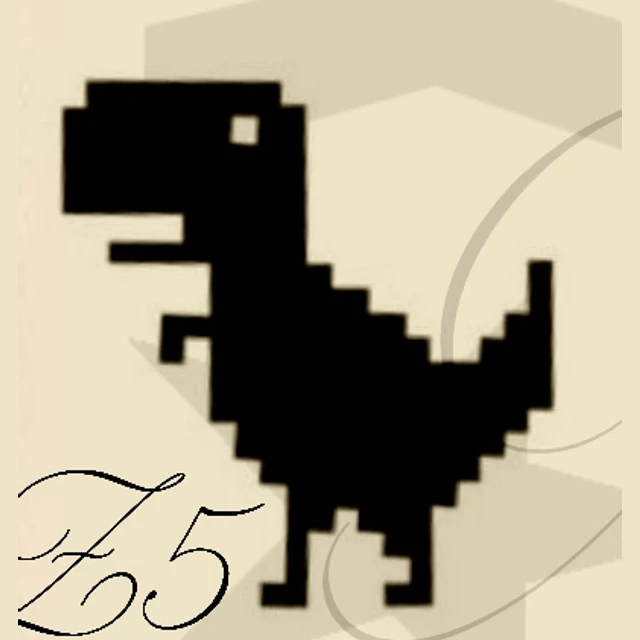 Dino pixel, flash tatouage