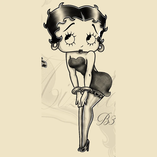 Betty espiègle, flash tatouage
