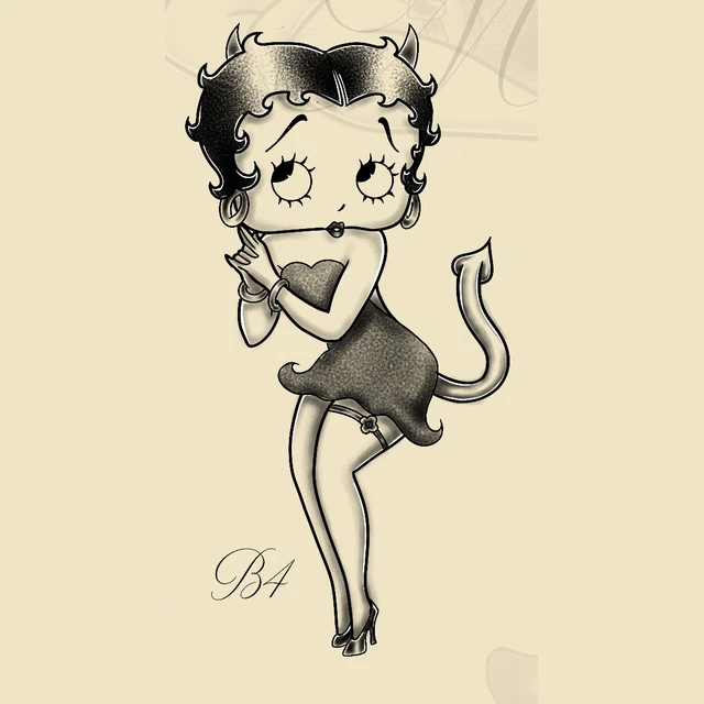 Betty démon, flash tatouage