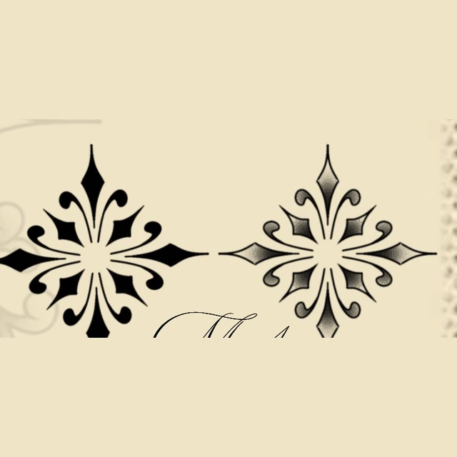 Matching ornement 4, flash tatouage