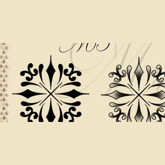 Matching ornement 5, flash tatouage