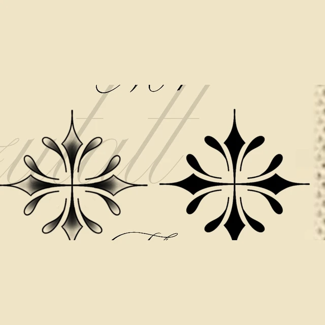 Matching ornement 6, flash tatouage