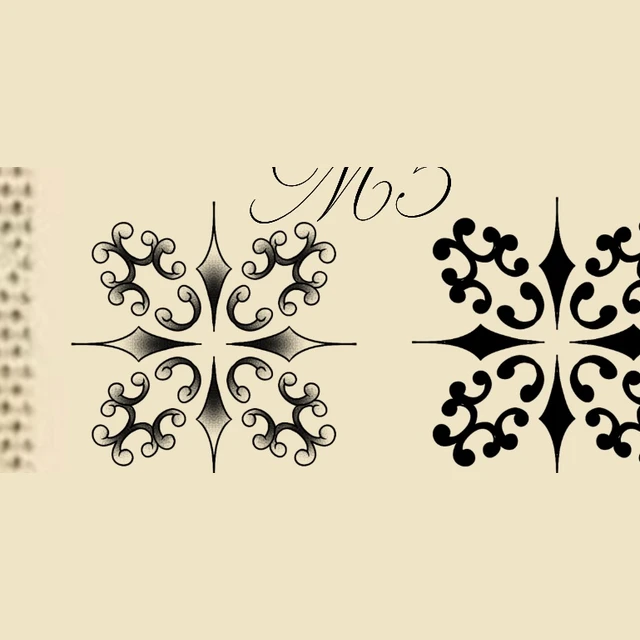 Matching ornement 7, flash tatouage