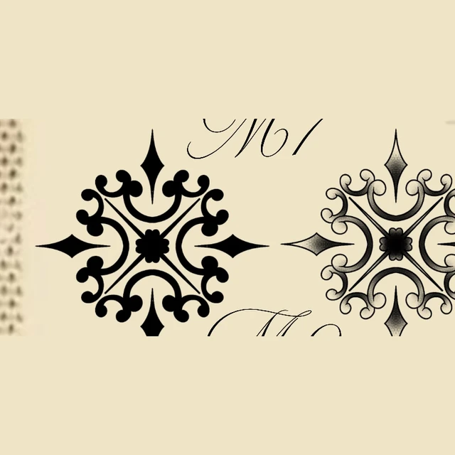 Matching ornement 9, flash tatouage