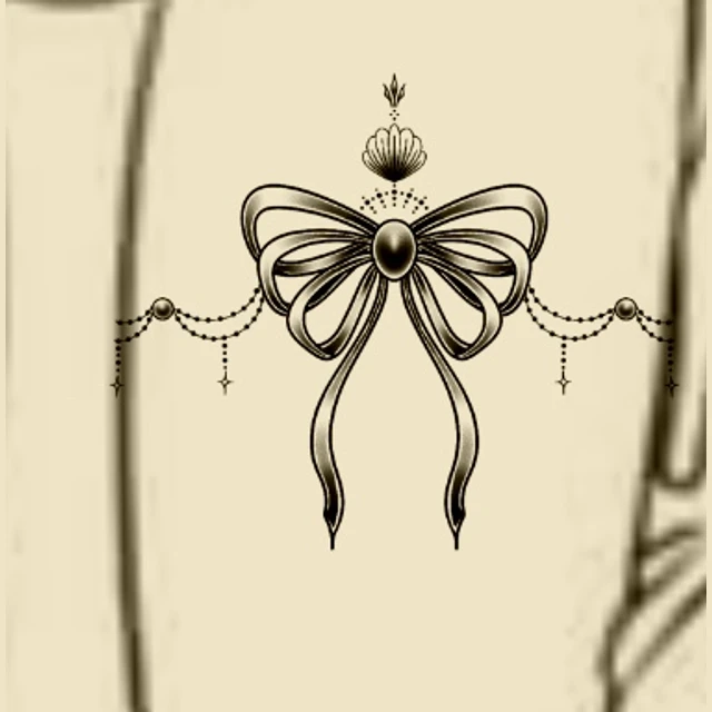 Nœud précieux, flash tatouage