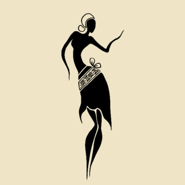 Silhouette dansante, flash tatouage