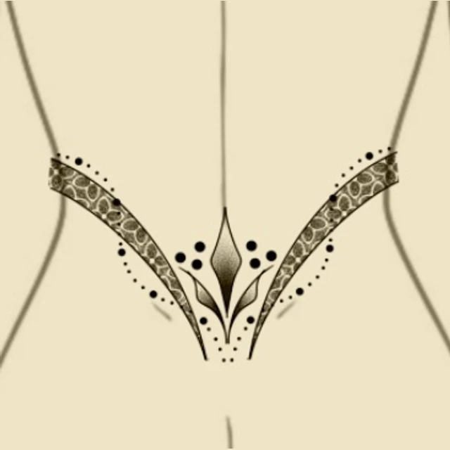 Ailes de taille, flash tatouage
