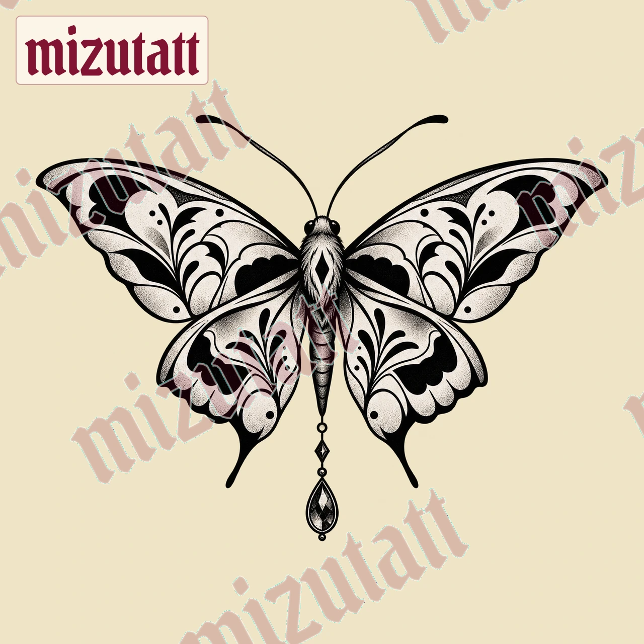 Papillon velours